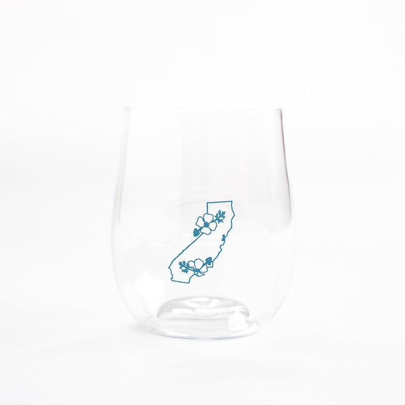 California Map Stemless Wine Cup